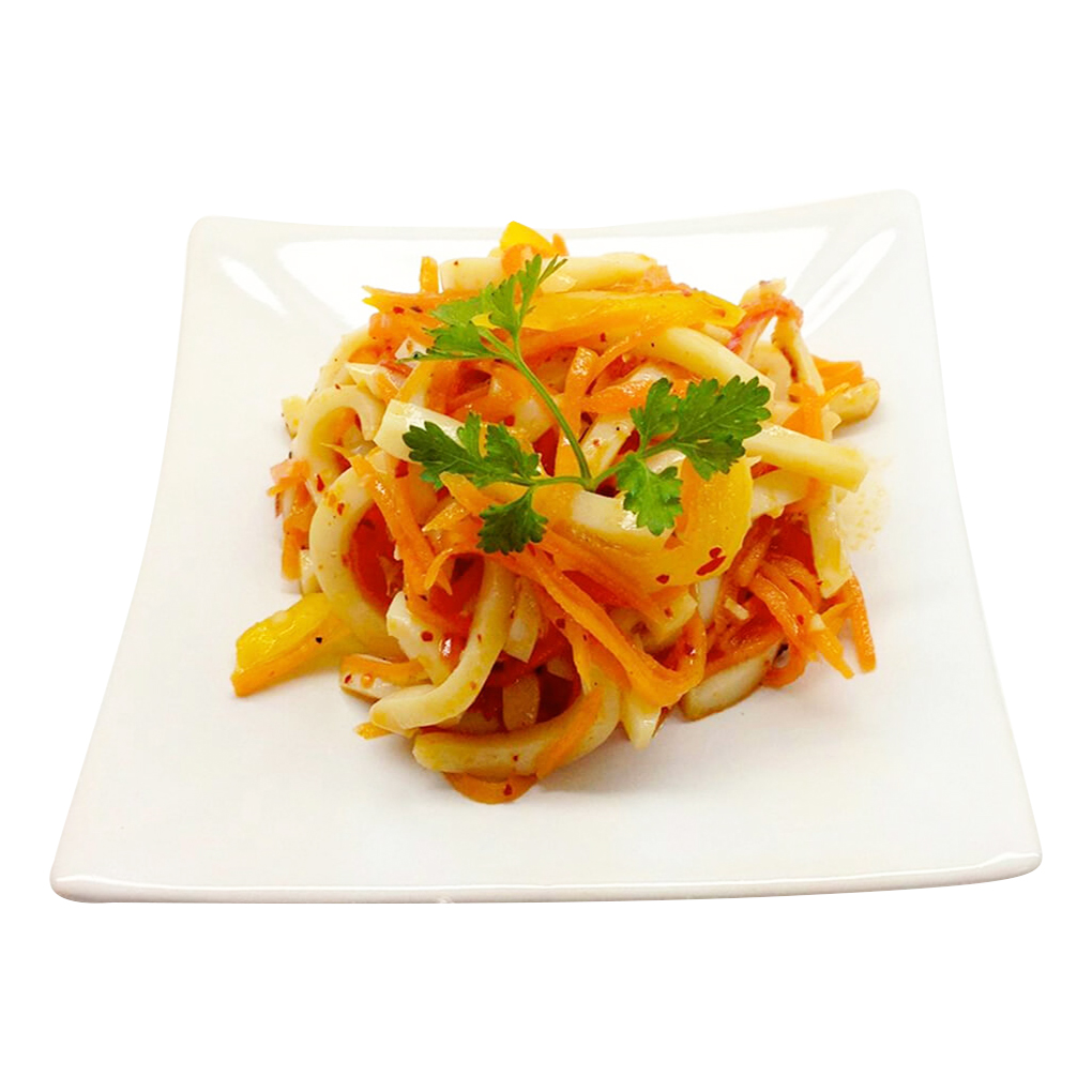 

Салат Кальмары по-корейски +-200 г