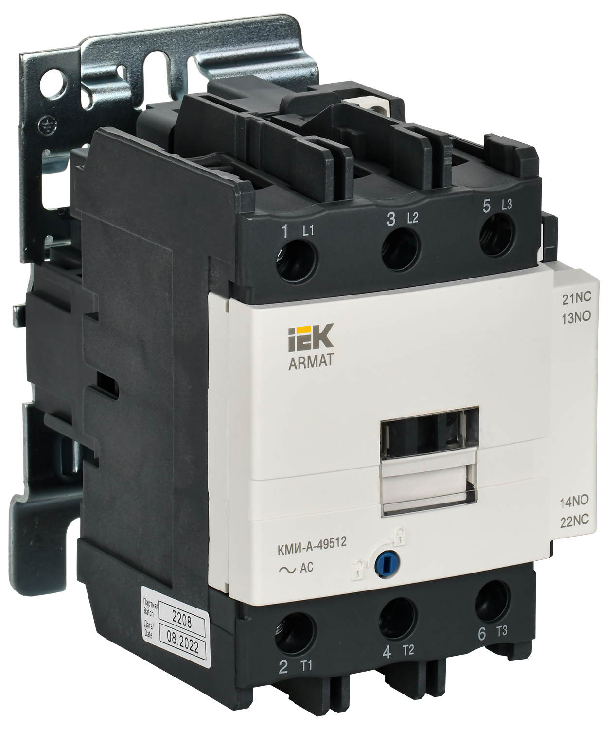 

ARMAT Контактор КМИ-А-49512 LC1D 95А 400В/АС3 1NO/1NC IEK