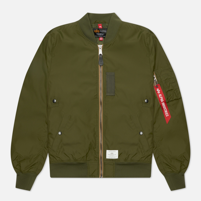 фото Бомбер мужской alpha industries mjl52000c1-301 хаки xl