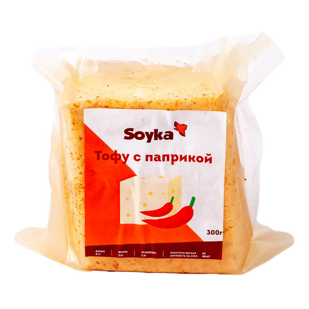

Растительный аналог сыра Soyka Тофу с паприкой 4,4% 300 г