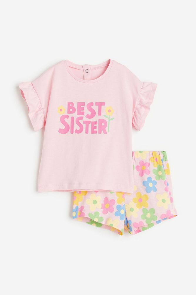 

Костюм повседневный детский H&M 1139080, Светло-розовый, Лучшая сестра, 74, 1139080