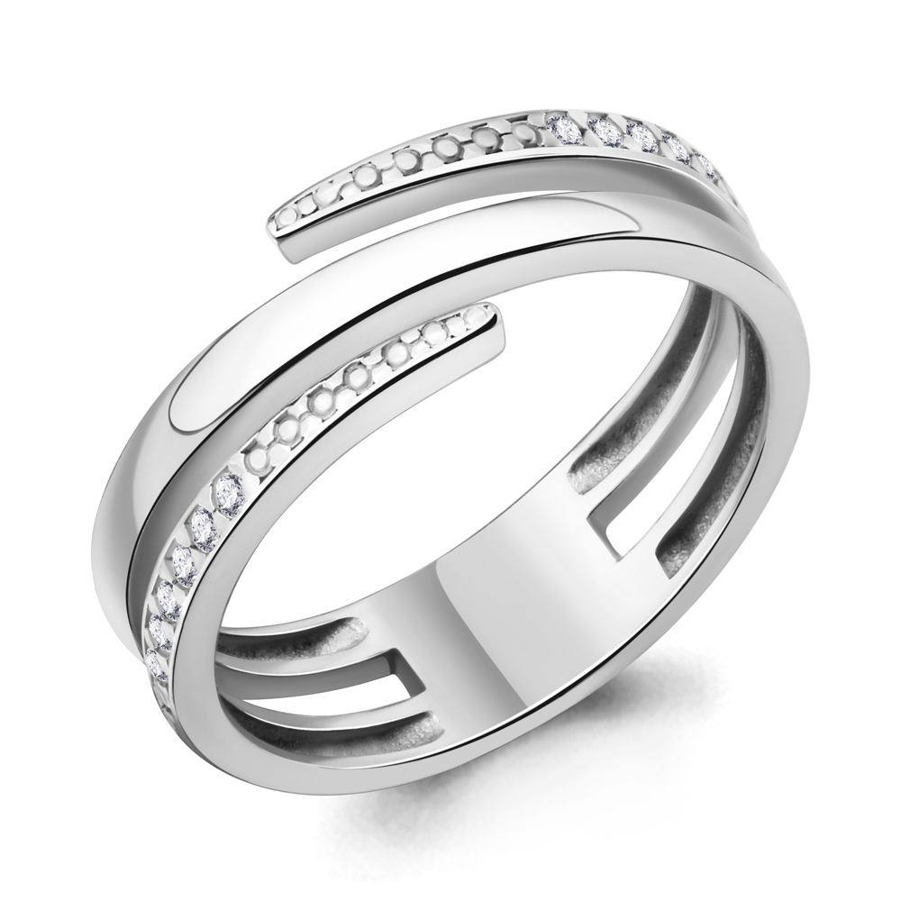 

Кольцо из серебра с фианитом Aquamarine Aquamarine 67210А_925_р р. 18,5, 67210А_925_р