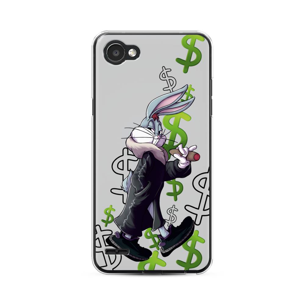 

Чехол для LG Q6 "Rich Bugs Bunny", Зеленый;черный;голубой, 83150-6