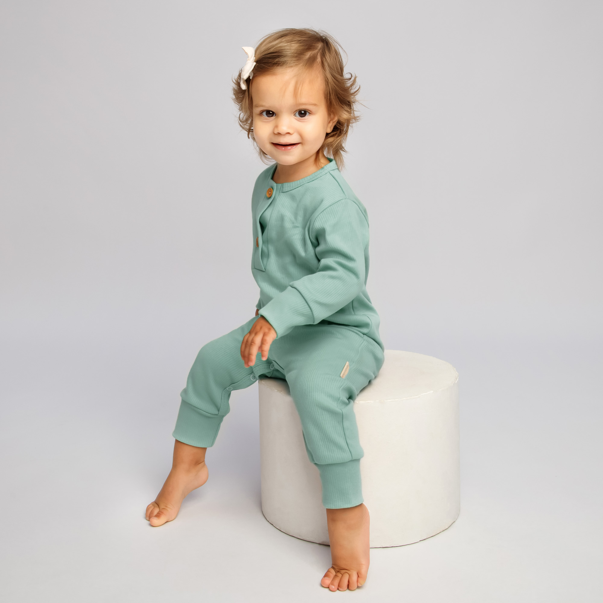 фото Комбинезон детский amarobaby ab-od21-fs501 цв. зеленый р. 80