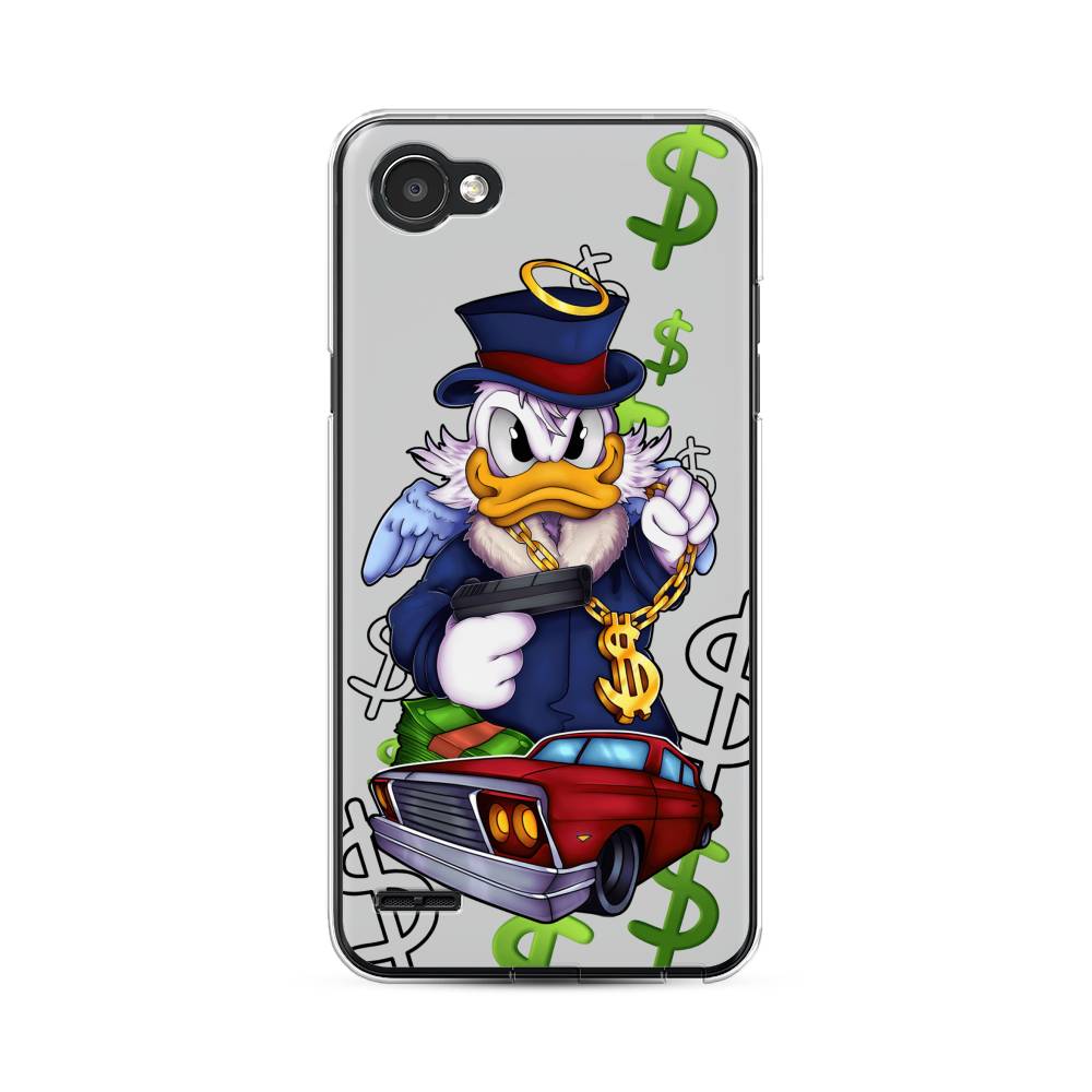

Чехол для LG Q6 "Scrooge McDuck with a Gold Chain", Красный;синий;белый, 83150-6