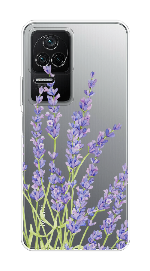 

Чехол на Poco F4/Redmi K40S "Лавандовые стебли", Фиолетовый;зеленый, 315350-1