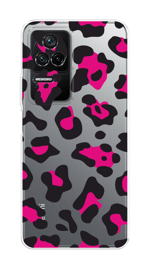 

Чехол на Poco F4/Redmi K40S "Pink cow spots", Черный;розовый, 315350-1