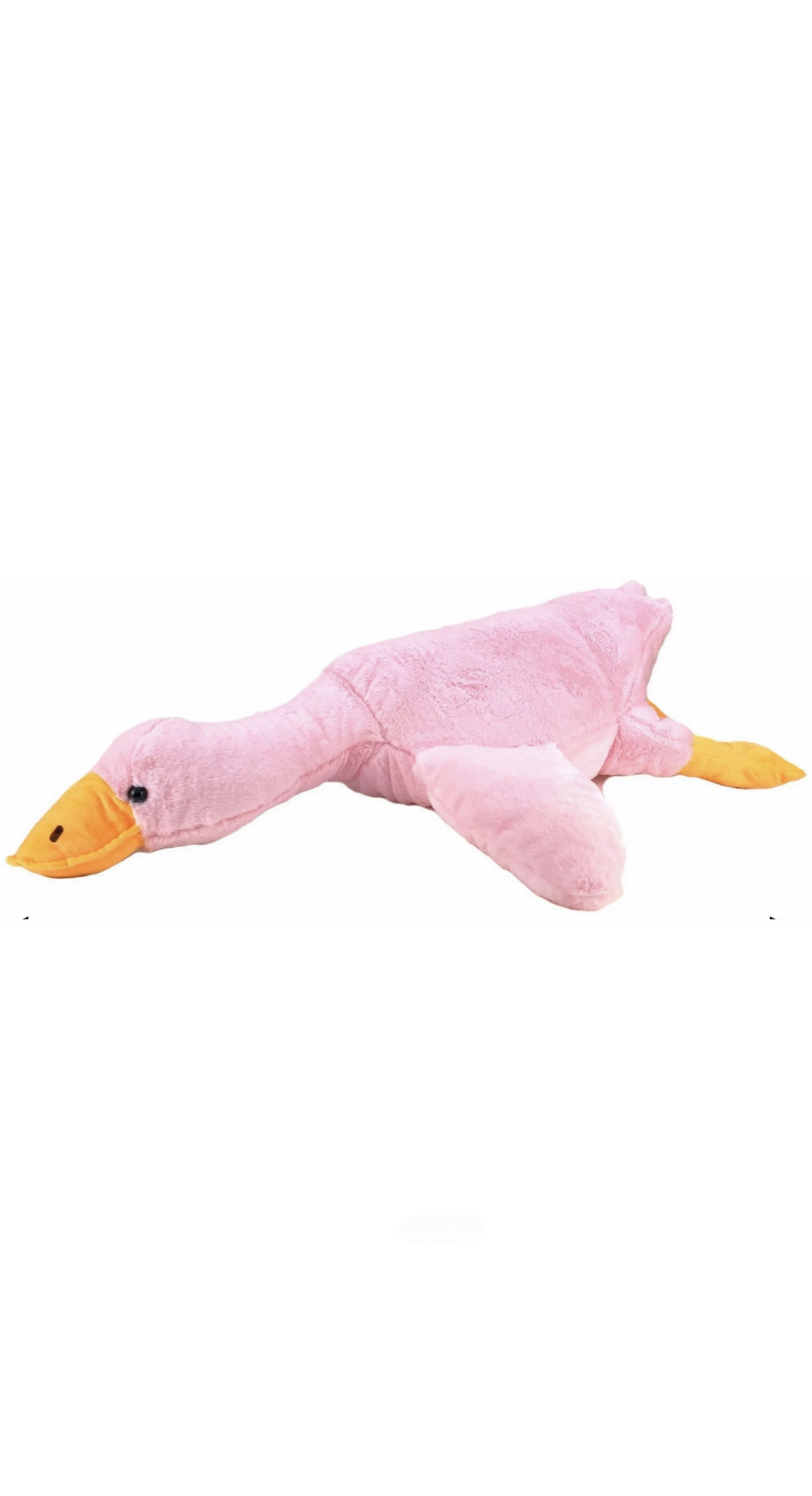 фото Мягкая игрушка гусь обнимашка emily 190 см розовый