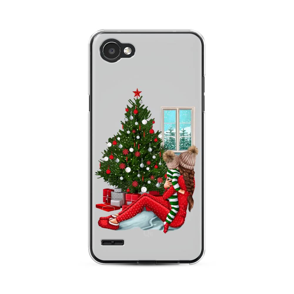

Чехол для LG Q6 "Новый год с мамой", Красный;зеленый;голубой, 83150-6