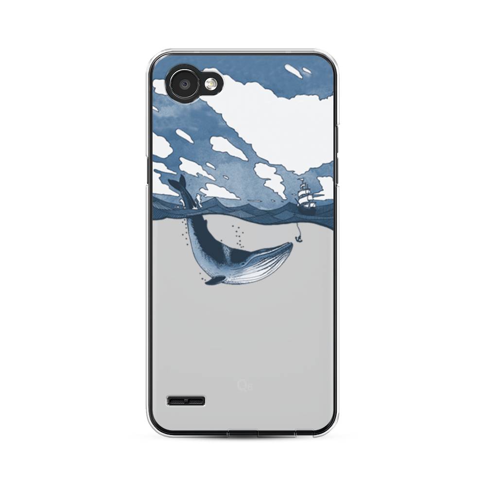 

Чехол для LG Q6 "Большой кит", Синий, 83150-1