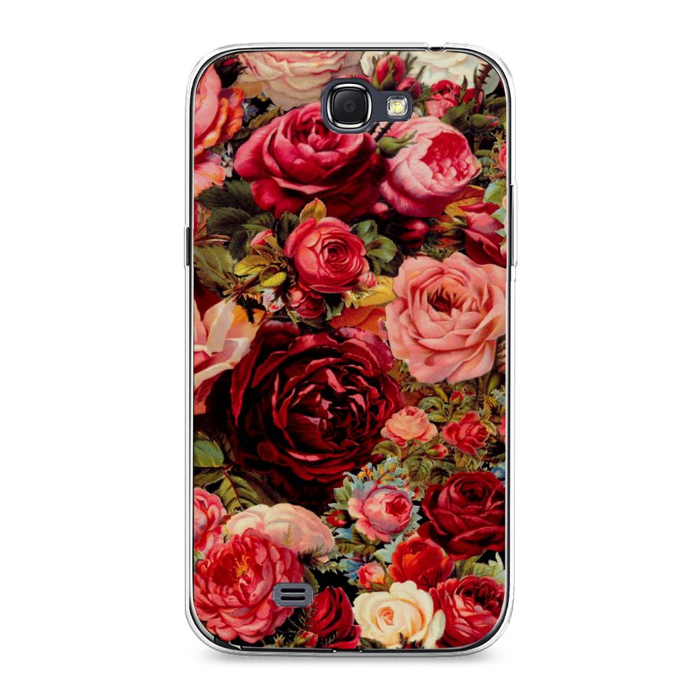 

Чехол Awog на Samsung Galaxy Note 2 / Самсунг Note 2 "Розы винтажные", 23250-8