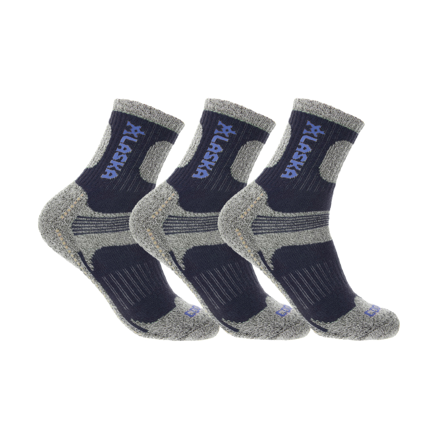 Комплект носков мужских BOMBACHO, Аляска, размер 41-47, 3 пары, синий