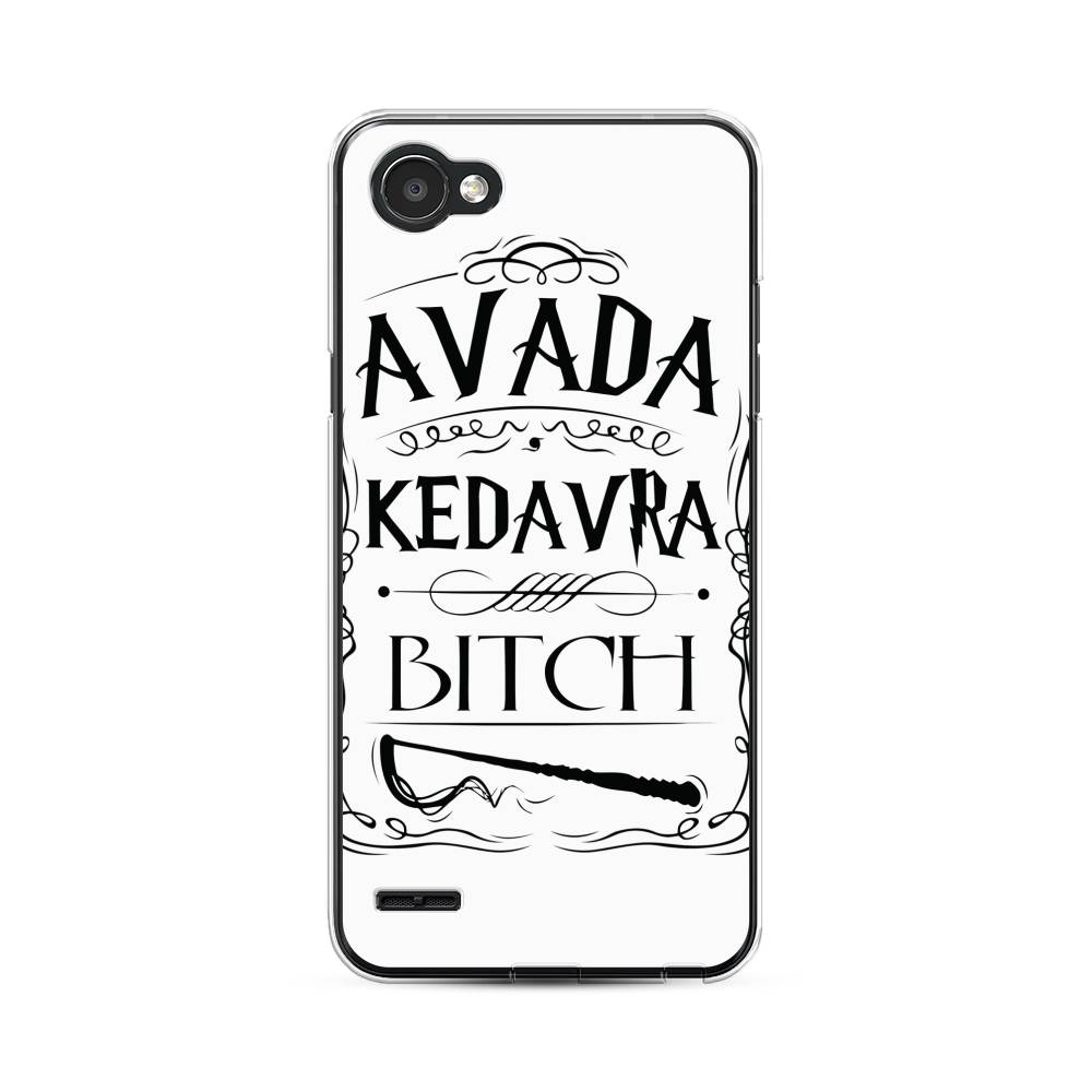 

Чехол для LG Q6 "Avada kedavra bitch", Белый;серый;черный, 83150-6