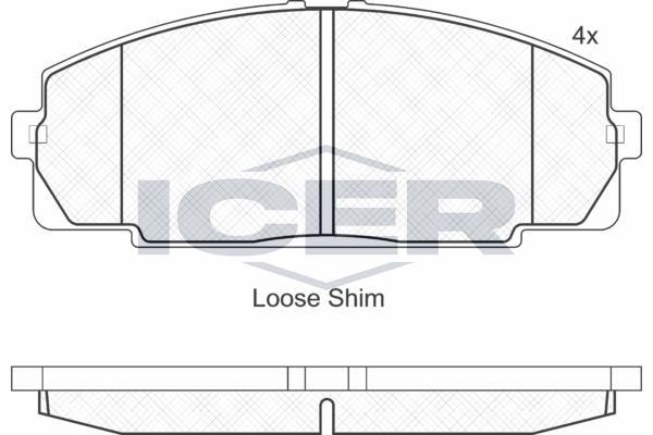 

Колодки Дисковые Передние Toyota Hiace 2.0-2.7/2.4td & 4wd 95> Icer 141170 141170