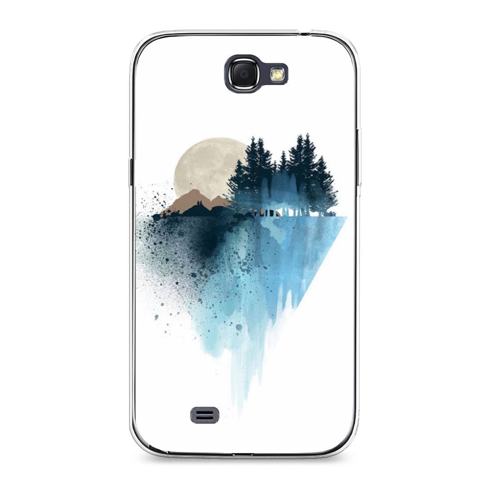 

Чехол Awog на Samsung Galaxy Note 2 / Самсунг Note 2 "Горы 5", Голубой, 23250-4