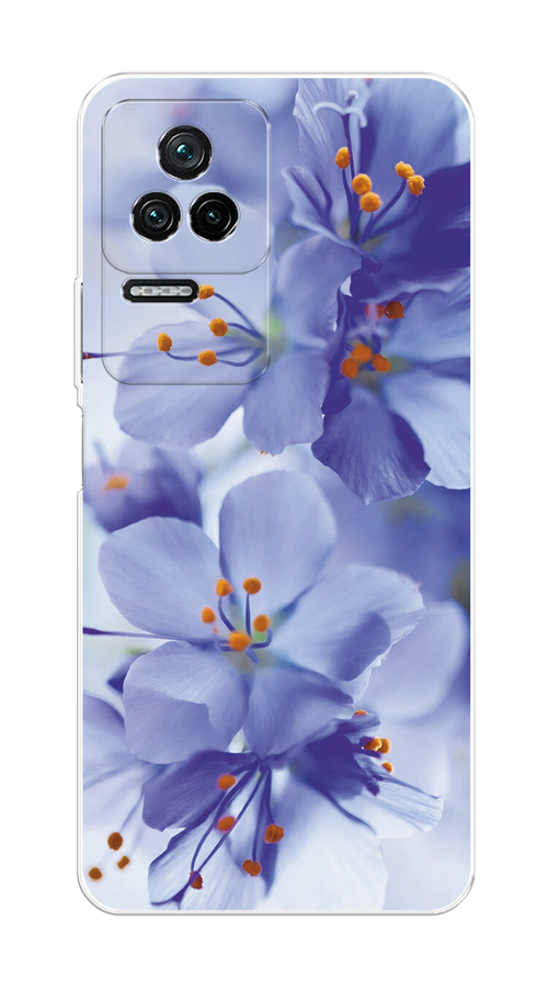 

Чехол на Poco F4/Redmi K40S "Фиолетовые цветки", Фиолетовый;синий, 315350-1