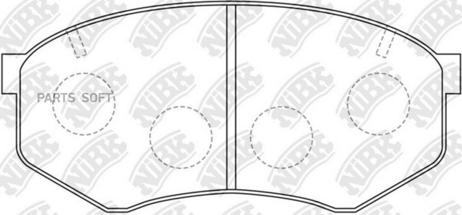 

Тормозные колодки NiBK дисковые PN1246