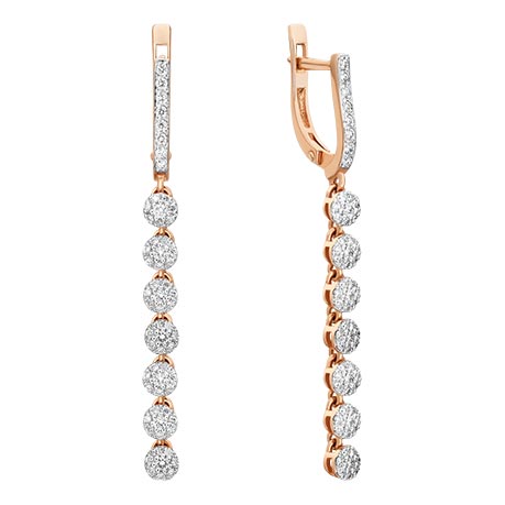 

Серьги из красного золота с бриллиантом PLATINA jewelry 02-0810-00-101-1110-30, 02-0810-00-101-1110-30