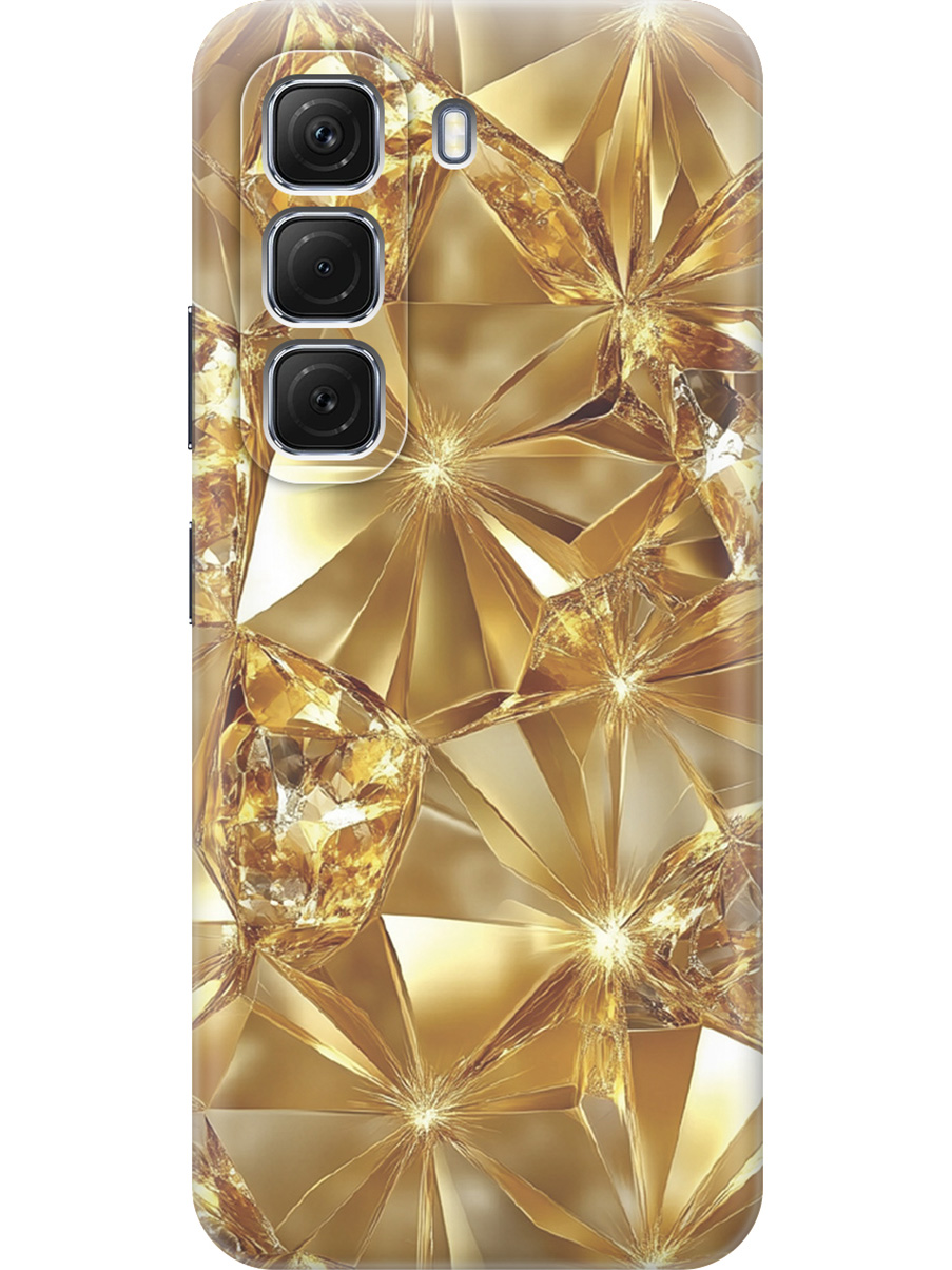 

Силиконовый чехол на Infinix Hot 50 4G с принтом "Желтый сапфир", Прозрачный;золотистый, 786718732