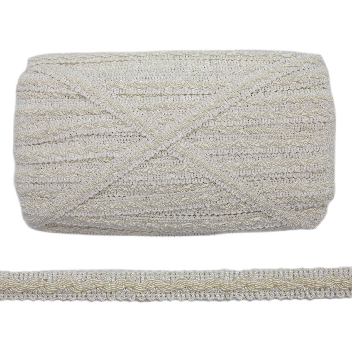 

23-382 Тесьма 15мм*50м (02 белый), 677387