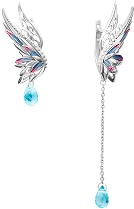 

Серьги из серебра с топазом PLATINA jewelry 02-4739-00-201-0200-69-Ag, 02-4739-00-201-0200-69-Ag