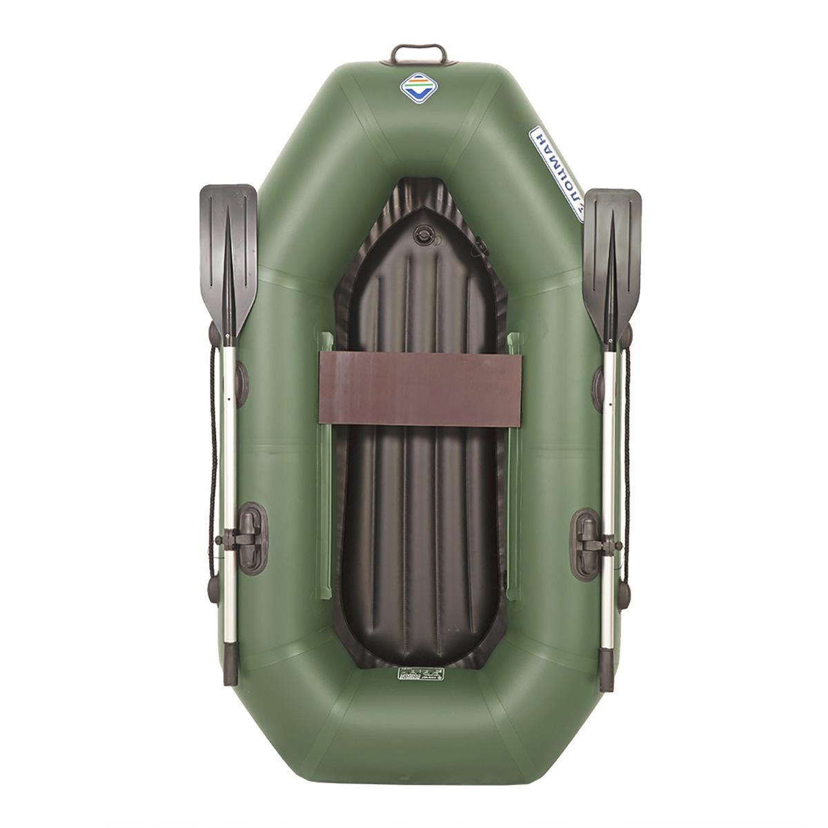 фото Лодка пвх надувная гребная лоцман стандарт 200 внд (зелёный, 200 )