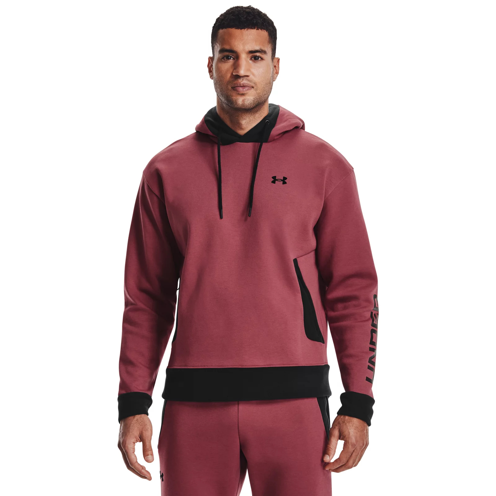 фото Толстовка мужская under armour 1357071-652 бордовая xl