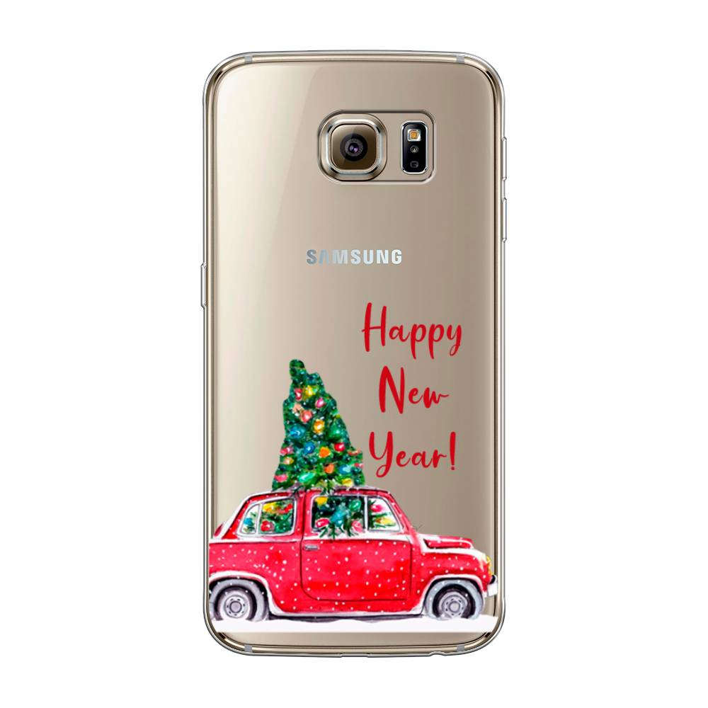 

Чехол на Samsung Galaxy S6 "Happy New Year", Красный;зеленый, 24350-5