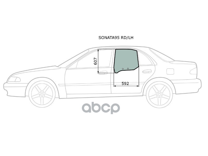 

Стекло Заднее Левое Опускное Hyundai Sonata Iii 95-99 Xyg Арт. Sonata95 Rd/Lh
