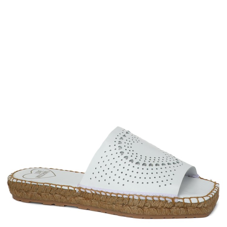 

Шлепанцы женские Love Moschino JA28562G белые 41 EU, Белый, JA28562G