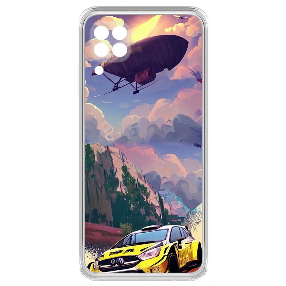 

Чехол-накладка Krutoff Clear Case Гонка для Huawei Nova 7i
