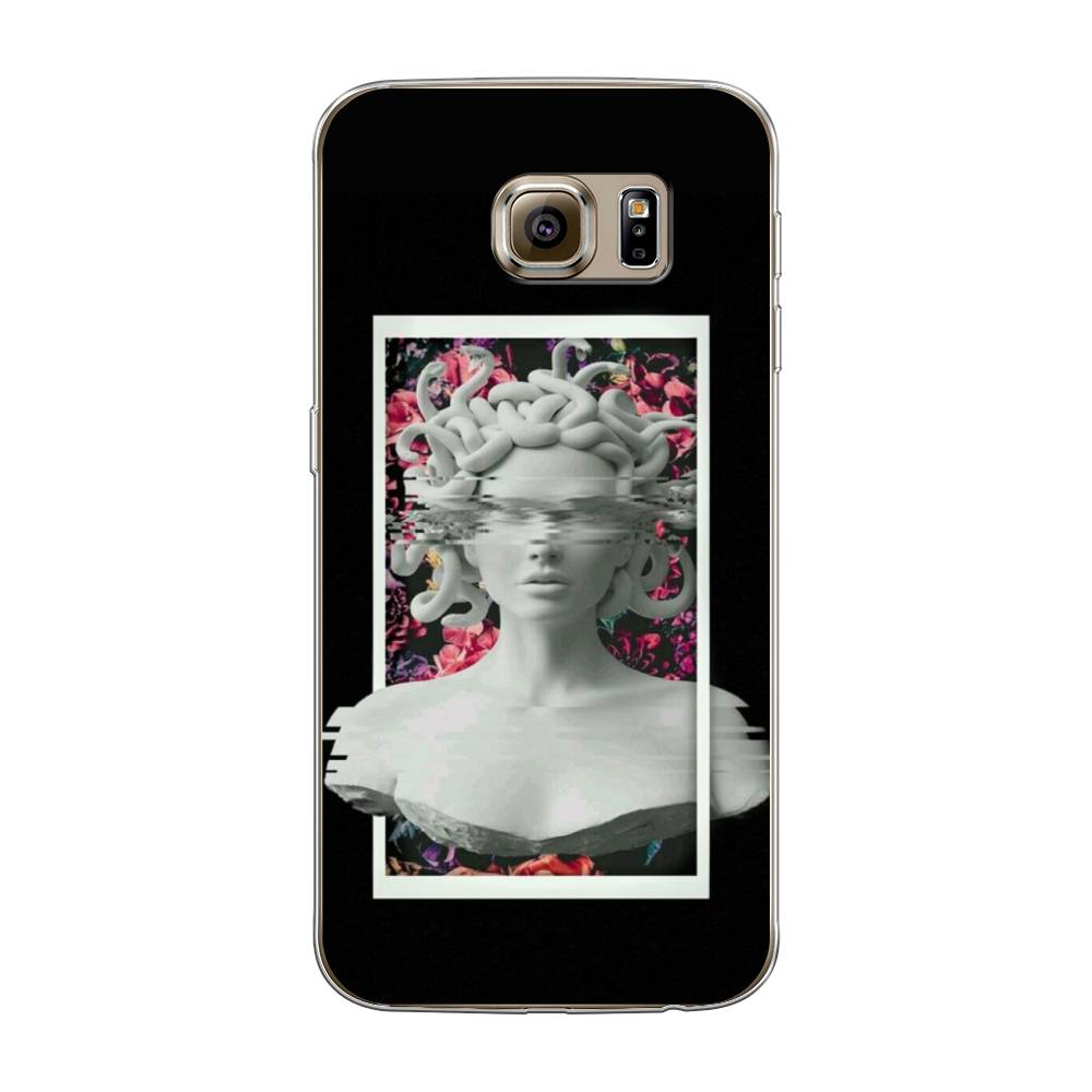 

Чехол на Samsung Galaxy S6 "Web Punk Медуза Горгона", Черный;серый, 24350-6