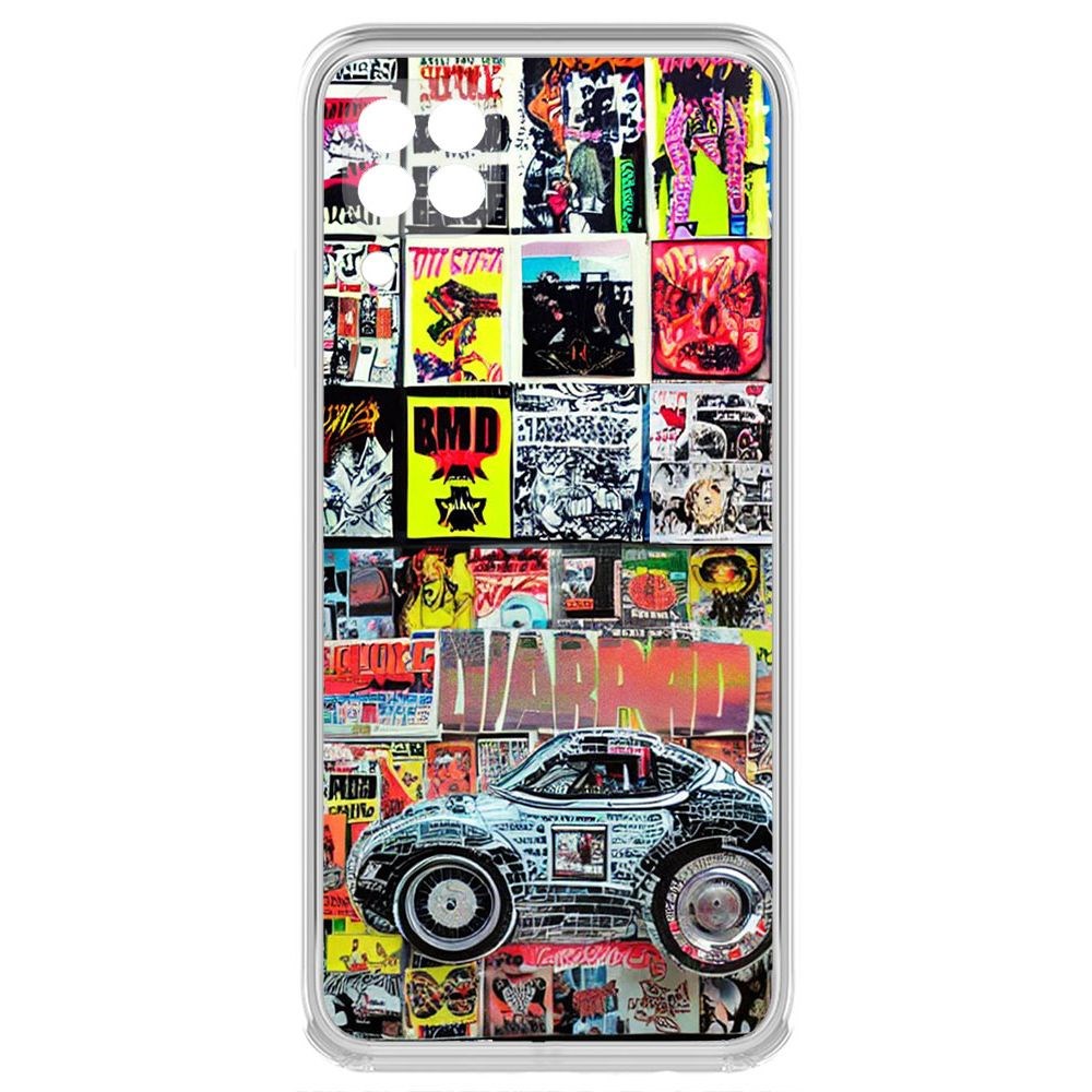 Чехол-накладка Krutoff Clear Case Автопамфлет для Huawei Nova 6SE