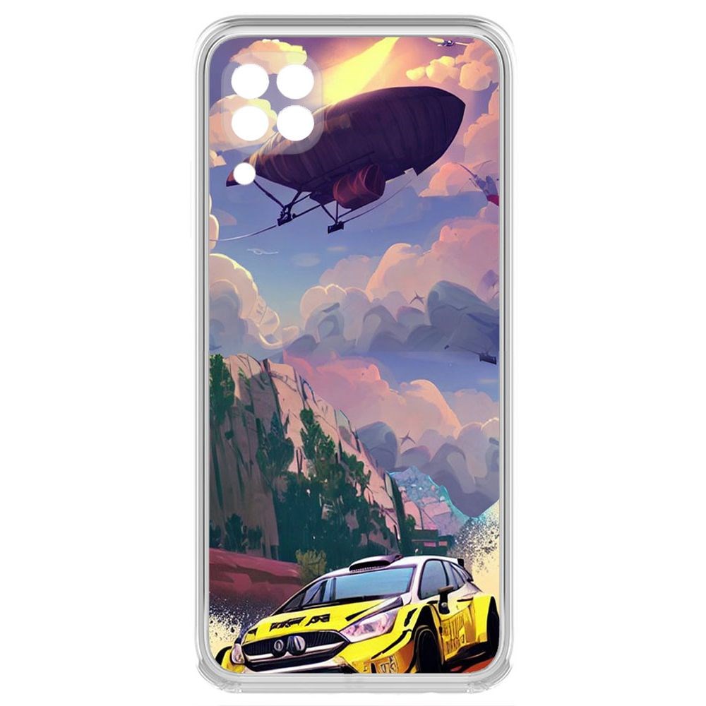 Чехол-накладка Krutoff Clear Case Гонка для Huawei P40 Lite