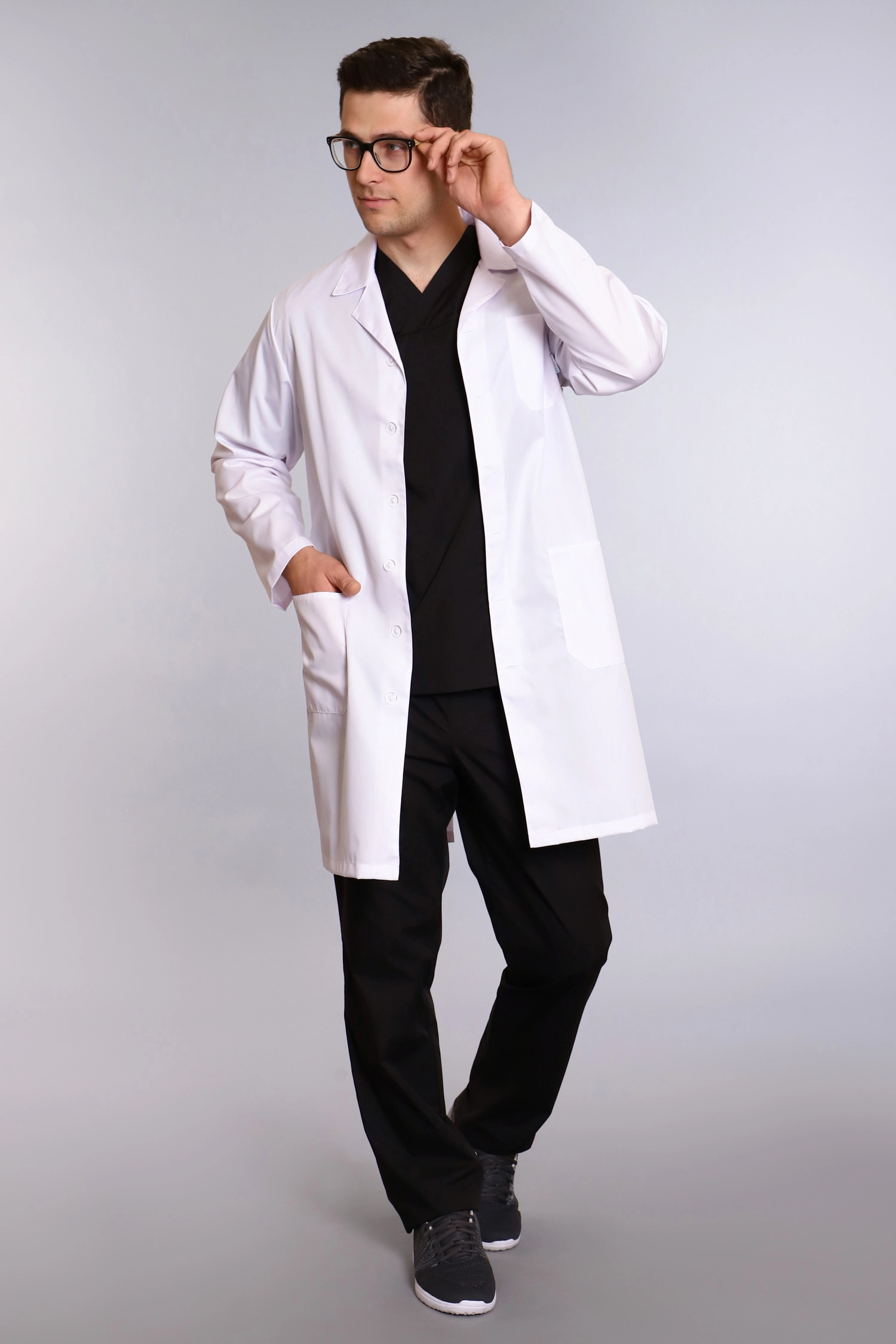 

Халат медицинский мужской Doctor Big 501-01 белый 56 RU, 501-01
