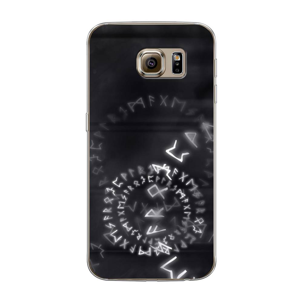 

Чехол на Samsung Galaxy S6 "Руны", Серый;черный, 24350-3