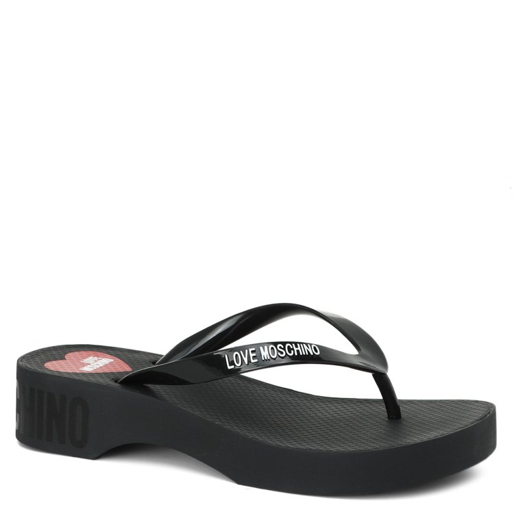 

Шлепанцы женские Love Moschino JA28064G черные 37 EU, Черный, JA28064G