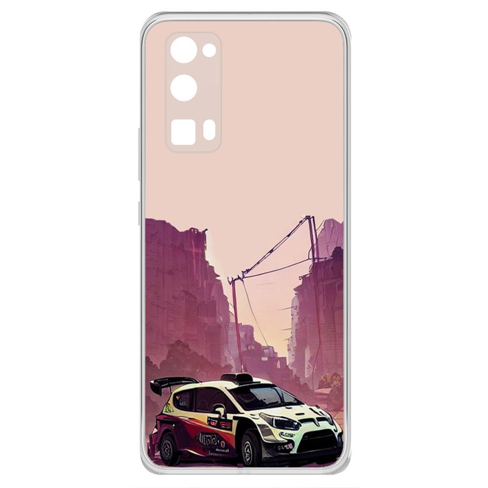 

Чехол-накладка Krutoff Clear Case Гоночный каньон для Honor 30 Pro