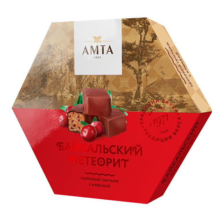 

Конфеты Амта Байкальский метеорит с клюквой 170 г