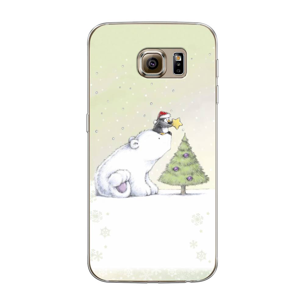 

Чехол на Samsung Galaxy S6 "Украшение елки", Белый;бежевый, 24350-5