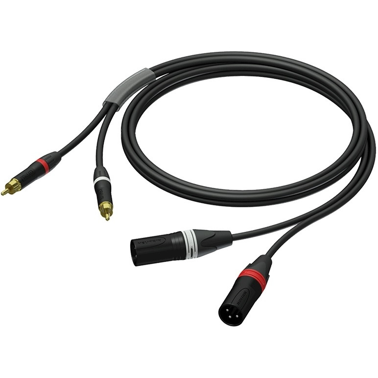 фото Кабель аудио 2xrca - 2xxlr procab pra701/3 3.0m