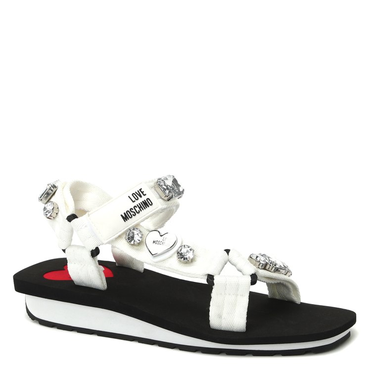 

Сандалии женские Love Moschino JA16153G белые 39 EU, Белый, JA16153G