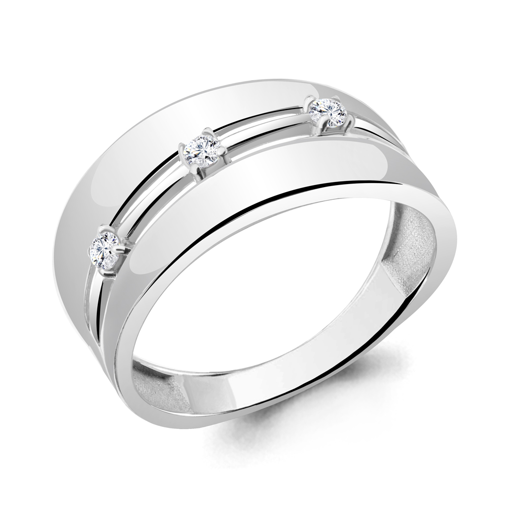 

Кольцо из серебра с фианитом Aquamarine Aquamarine 67169А_925_р р. 19, 67169А_925_р