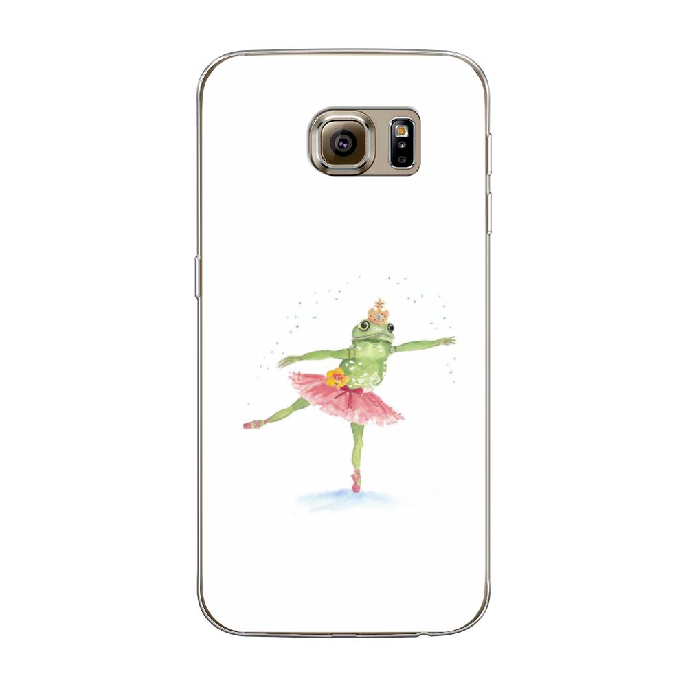 

Чехол на Samsung Galaxy S6 "Лягушка-балерина", Зеленый, 24350-4