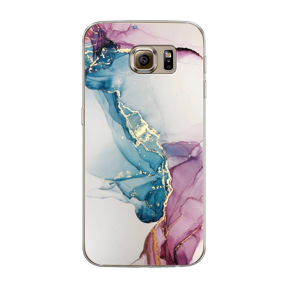 

Чехол на Samsung Galaxy S6 "Розовые разводы рисунок", 24350-3