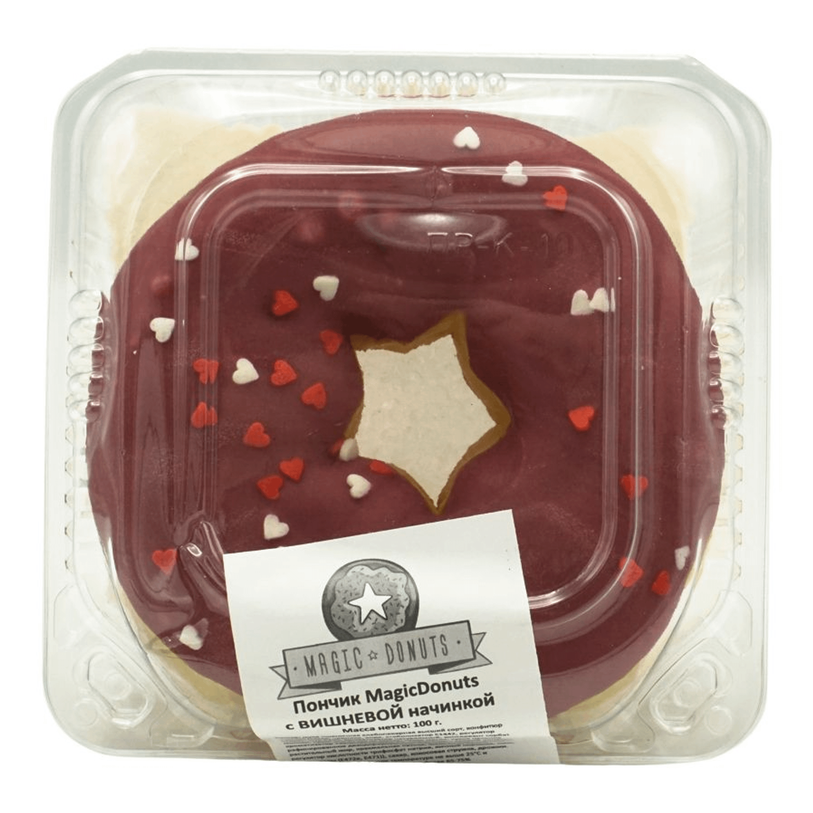 

Пончик Magic Donuts заварной вишневый 100 г