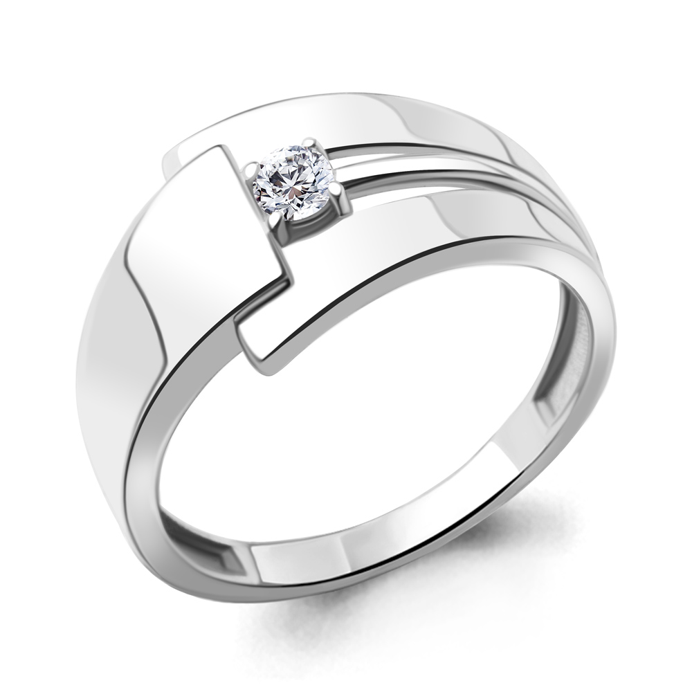 

Кольцо из серебра с фианитом Aquamarine Aquamarine 67166А_925_р р. 21, 67166А_925_р