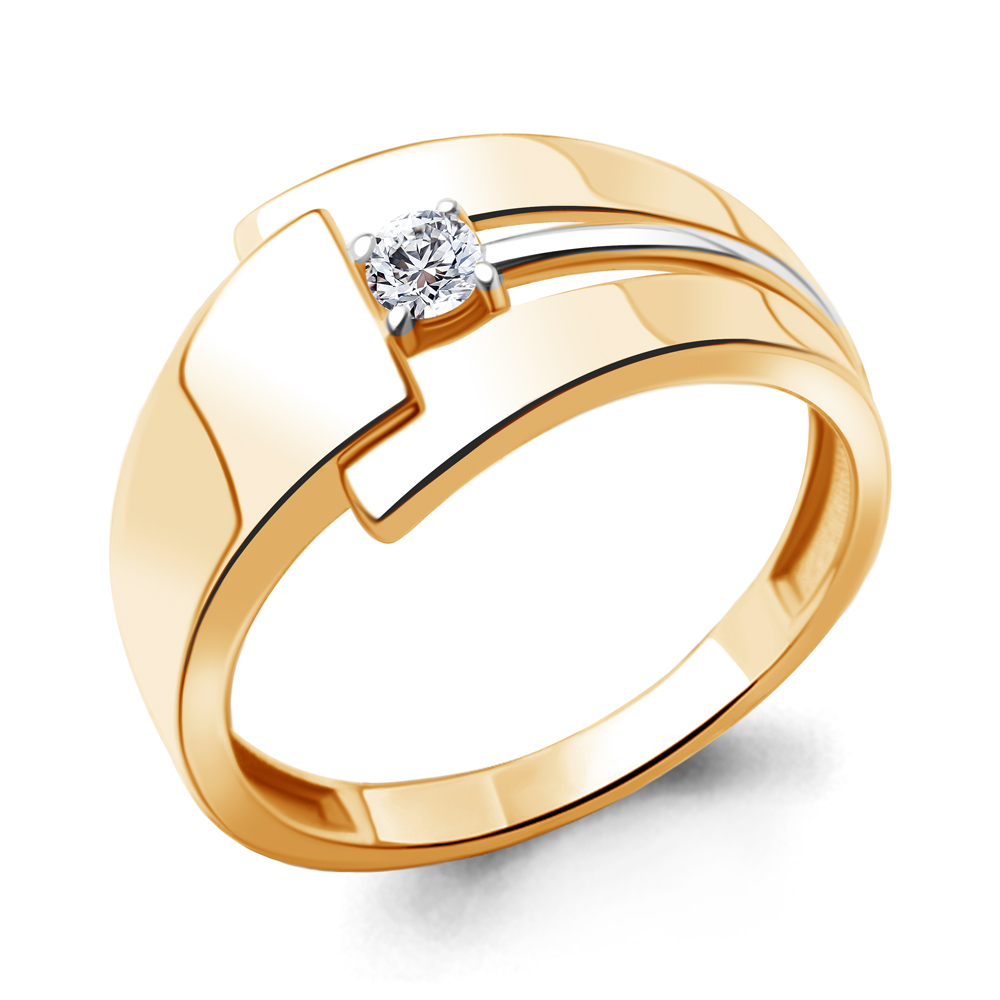 

Кольцо из серебра с фианитом Aquamarine Aquamarine 67166А_925_з р, 67166А_925_з