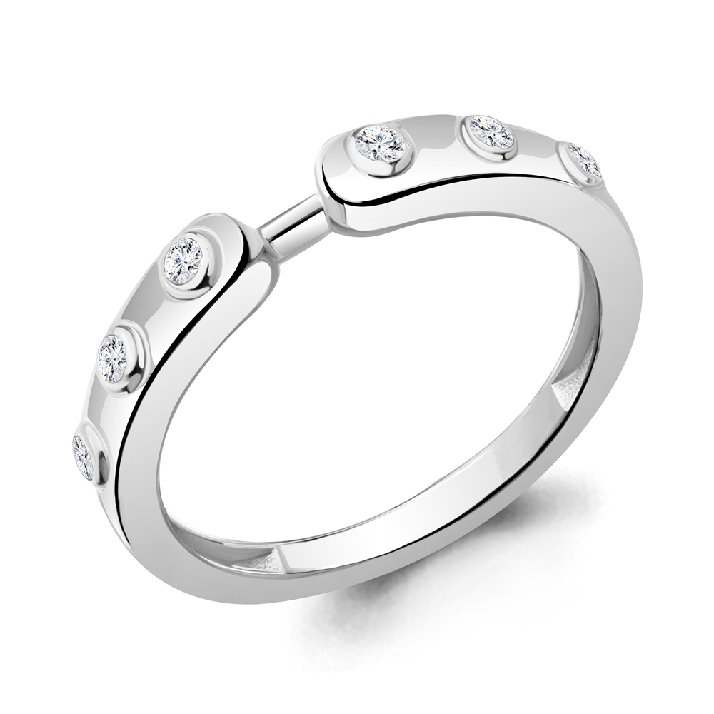 

Кольцо из серебра с фианитом Aquamarine Aquamarine 67164А_925_р р. 17, 67164А_925_р