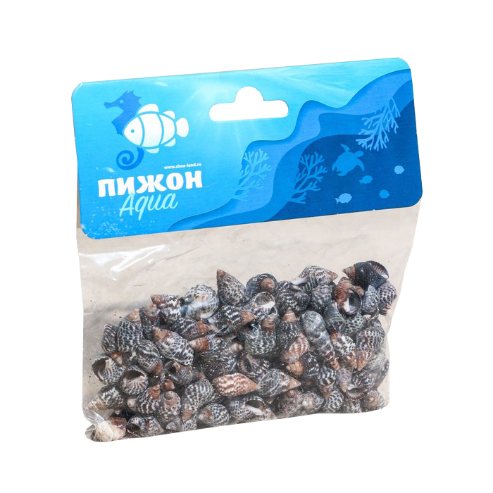 

Набор ракушек для аквариума Пижон Аква, 1-2 см, 100 г